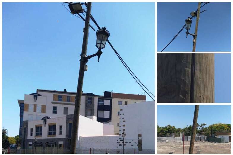 Estado de la inclinación del madero (Foto TA)